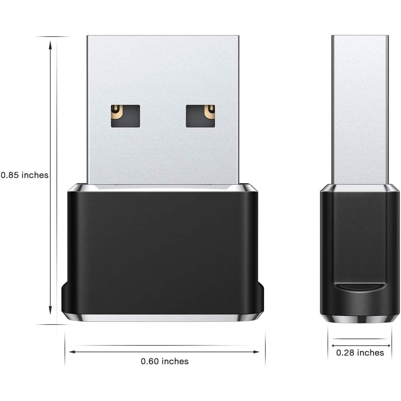 2-Pack: USB C Female to USB Male Adapter DailySale