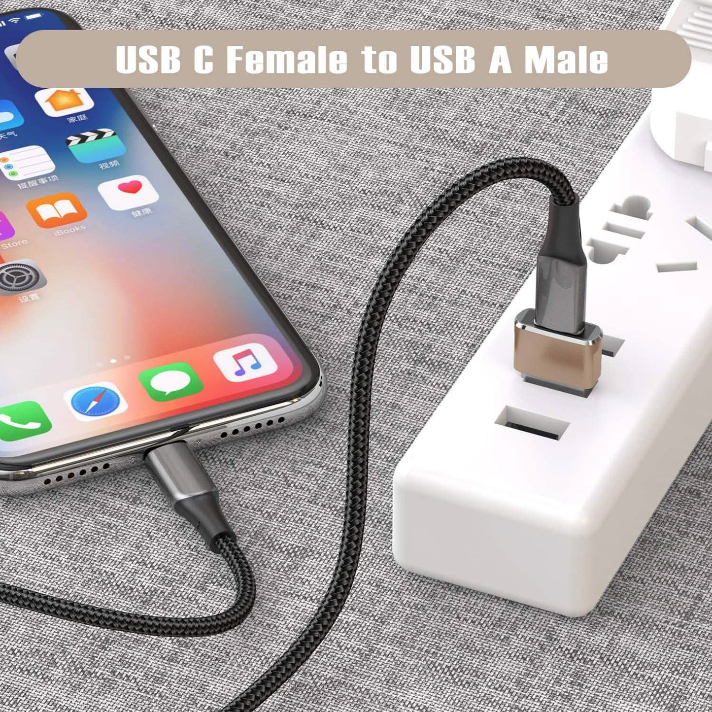 2-Pack: USB C Female to USB Male Adapter DailySale