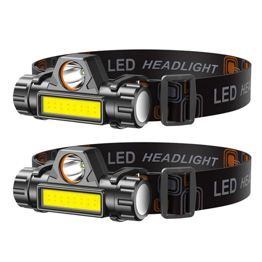 2-Pack: Waterproof Rechargeable Headlamp DailySale