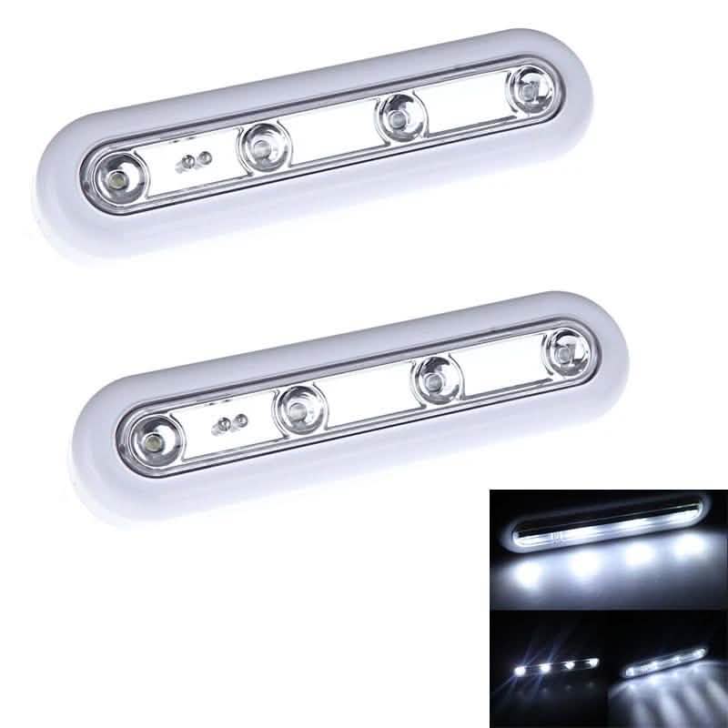 2-Pack: White LED Stick On-Under the Cabinet Lights DailySale