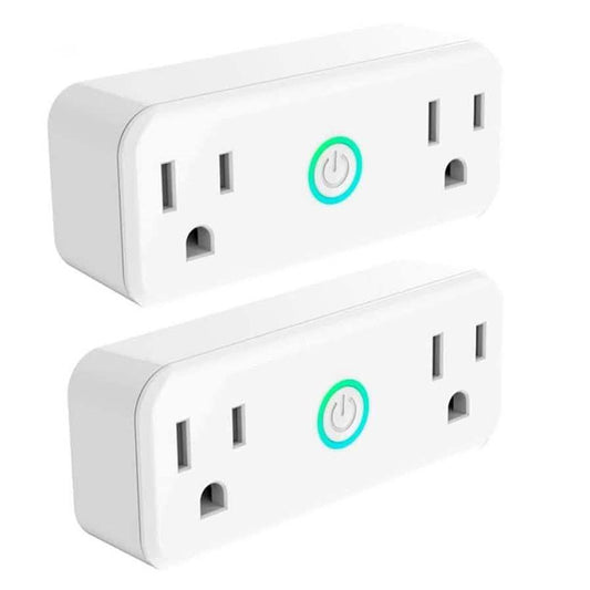 2-Pack: WIFI Smart Plug 10A Dual Smart individually Outlet DailySale