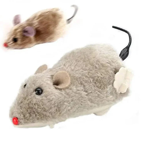 2-Pack: Wind Up Interactive Plush Mouse Toy DailySale