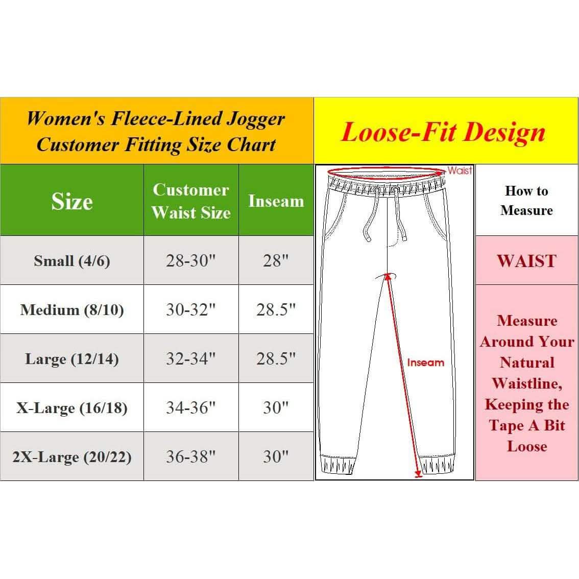 2-Pack Women's Loose-Fit Marled Fleece Jogger Sweatpants With Zipper Pockets DailySale