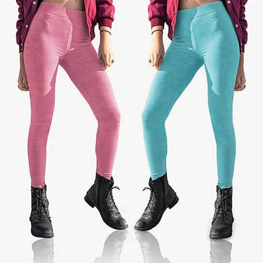 2-Pack: Women's Space Dye Seamless Leggings DailySale