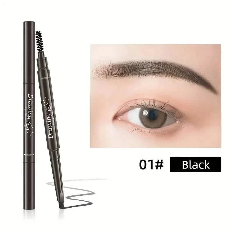 2-Pack: Natural Makeup Double Heads Automatic Eyebrow Pencil Waterproof Long-lasting DailySale
