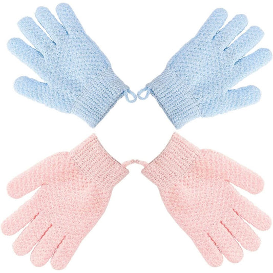 2-Pair: Exfoliating Bath Gloves DailySale