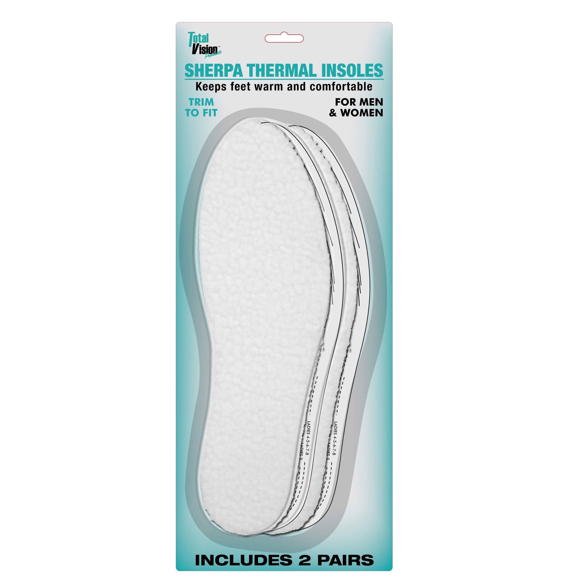 2-Pairs: Unisex Sherpa Thermal Insoles DailySale