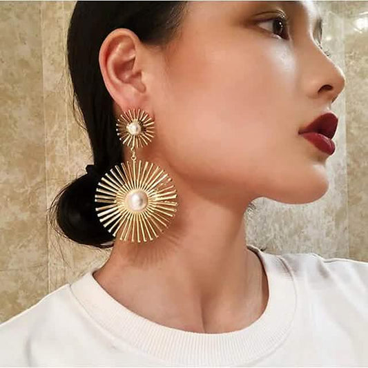 2-Pairs: Women's Imitation Pearl Alloy Earrings DailySale