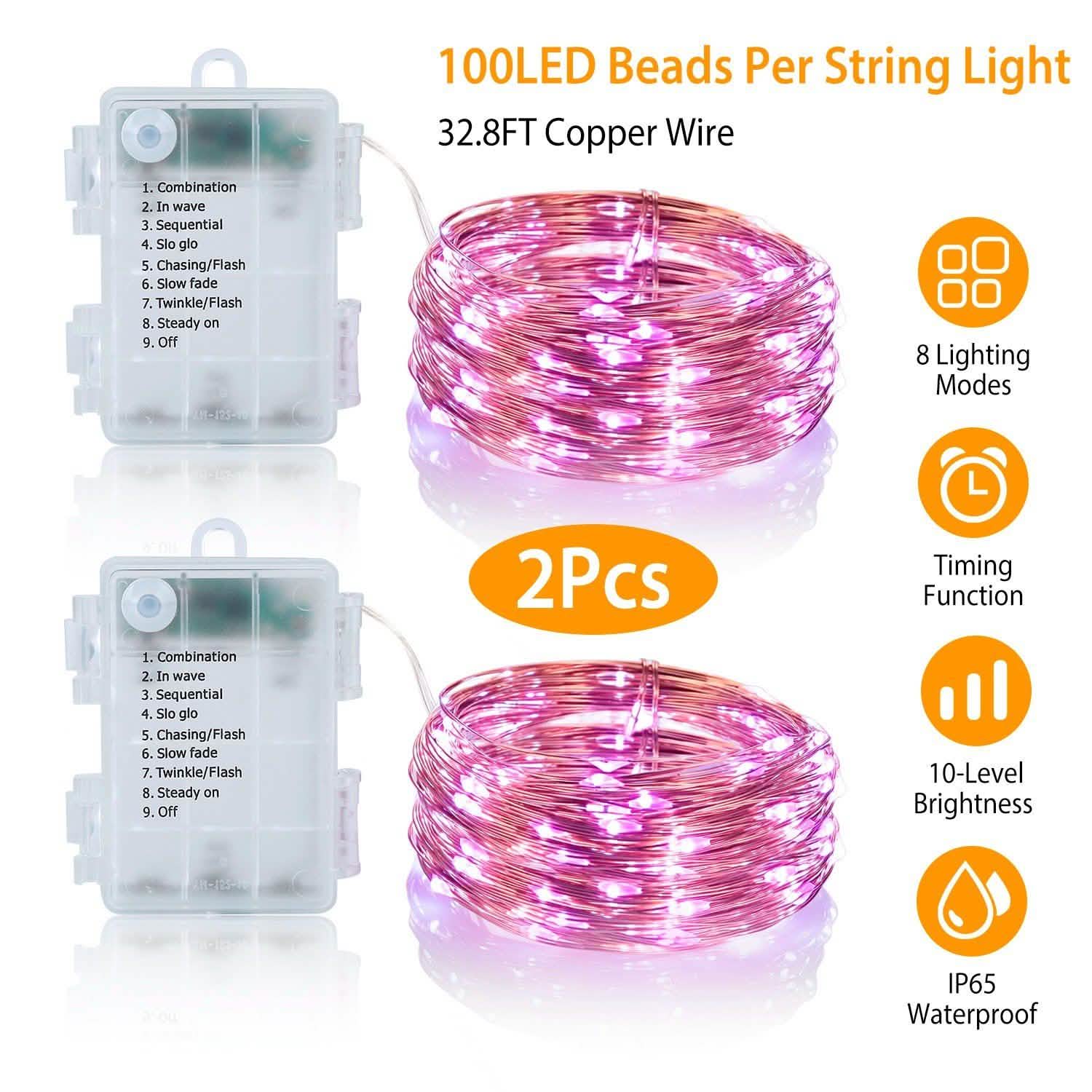 2-Piece: 100LED Beads String Lights DailySale