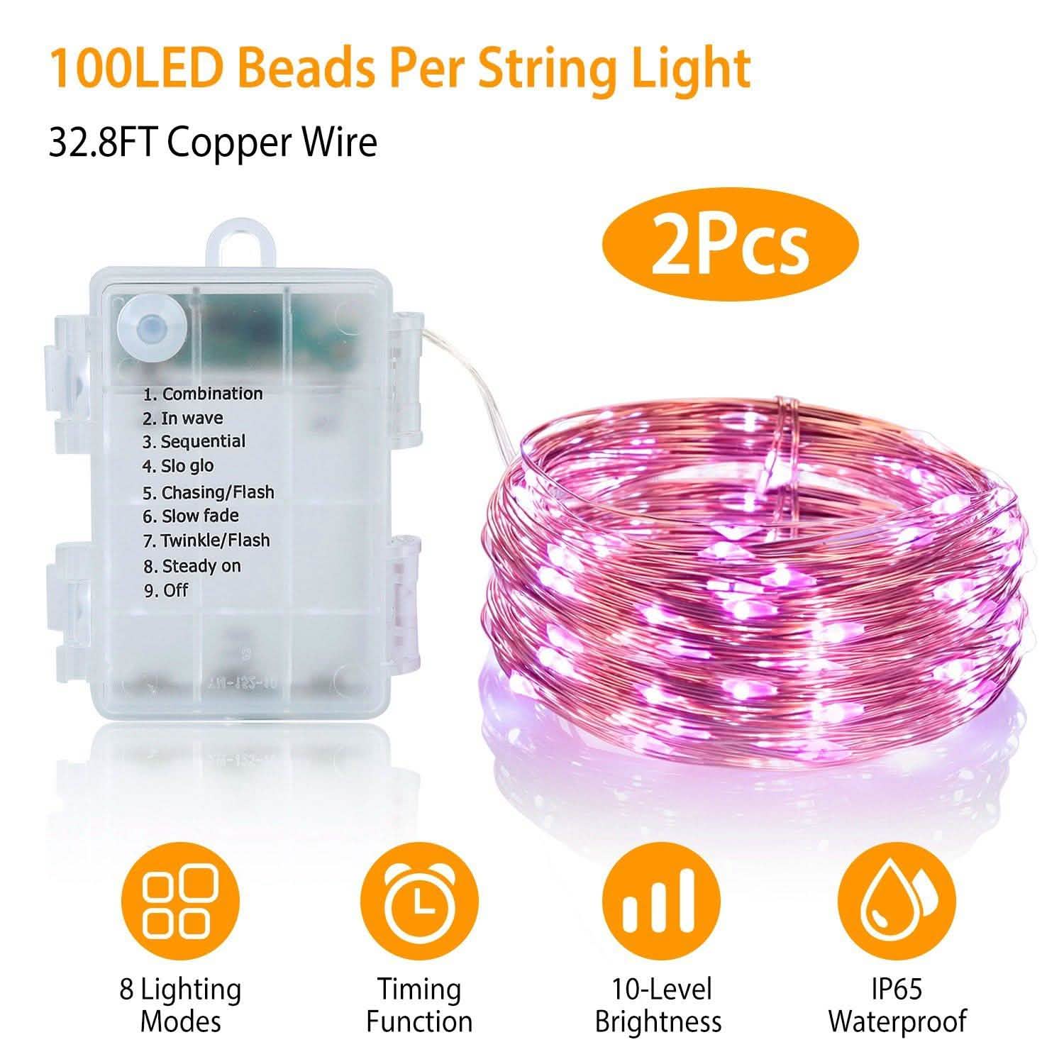 2-Piece: 100LED Beads String Lights DailySale