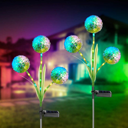 2-Piece: 36 LED Dandelion Solar Lights DailySale