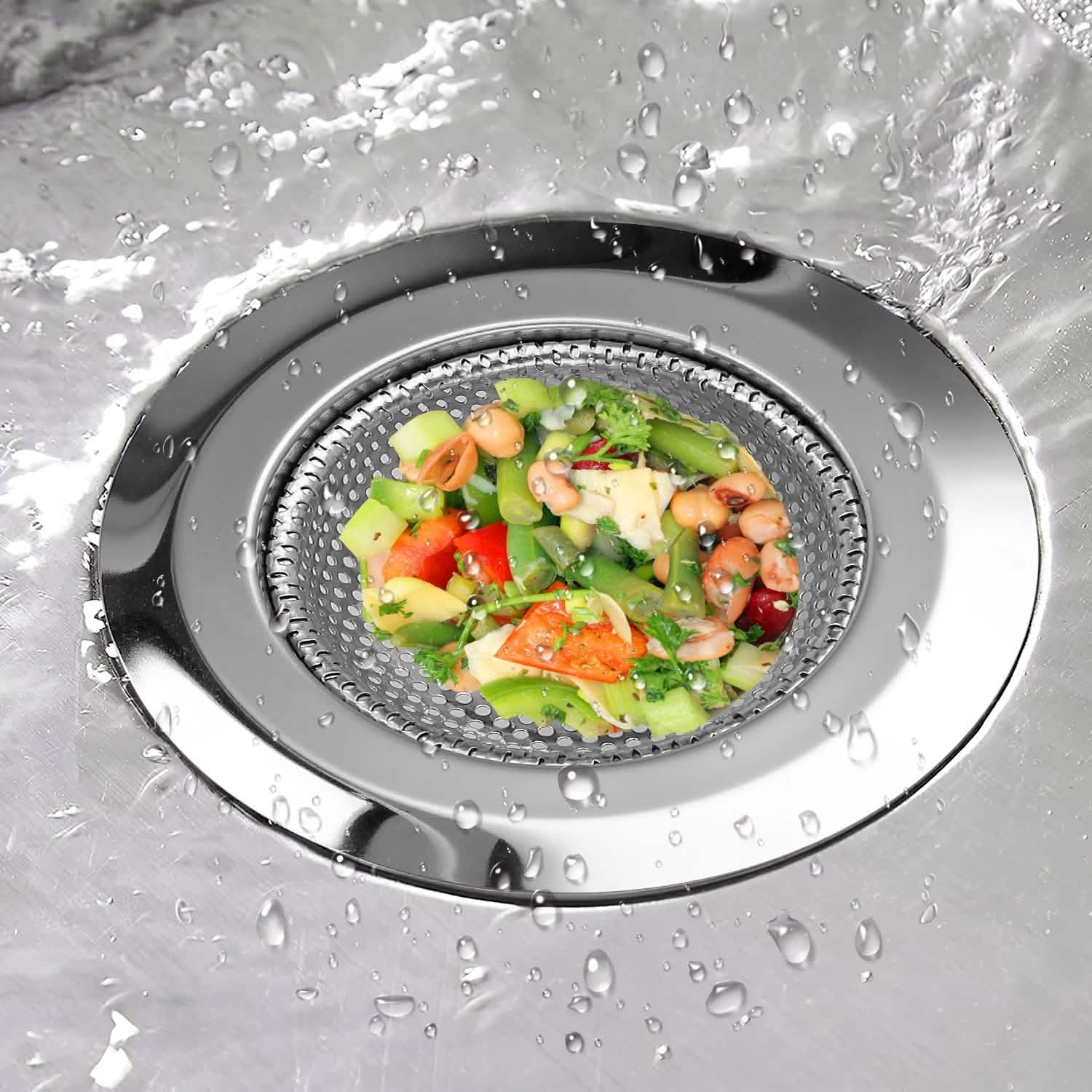 2-Piece: 4.53-Inch Kitchen Sink Strainer DailySale