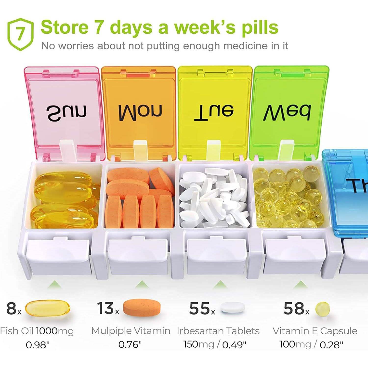 2-Piece: 7 Day Pill Box Case DailySale