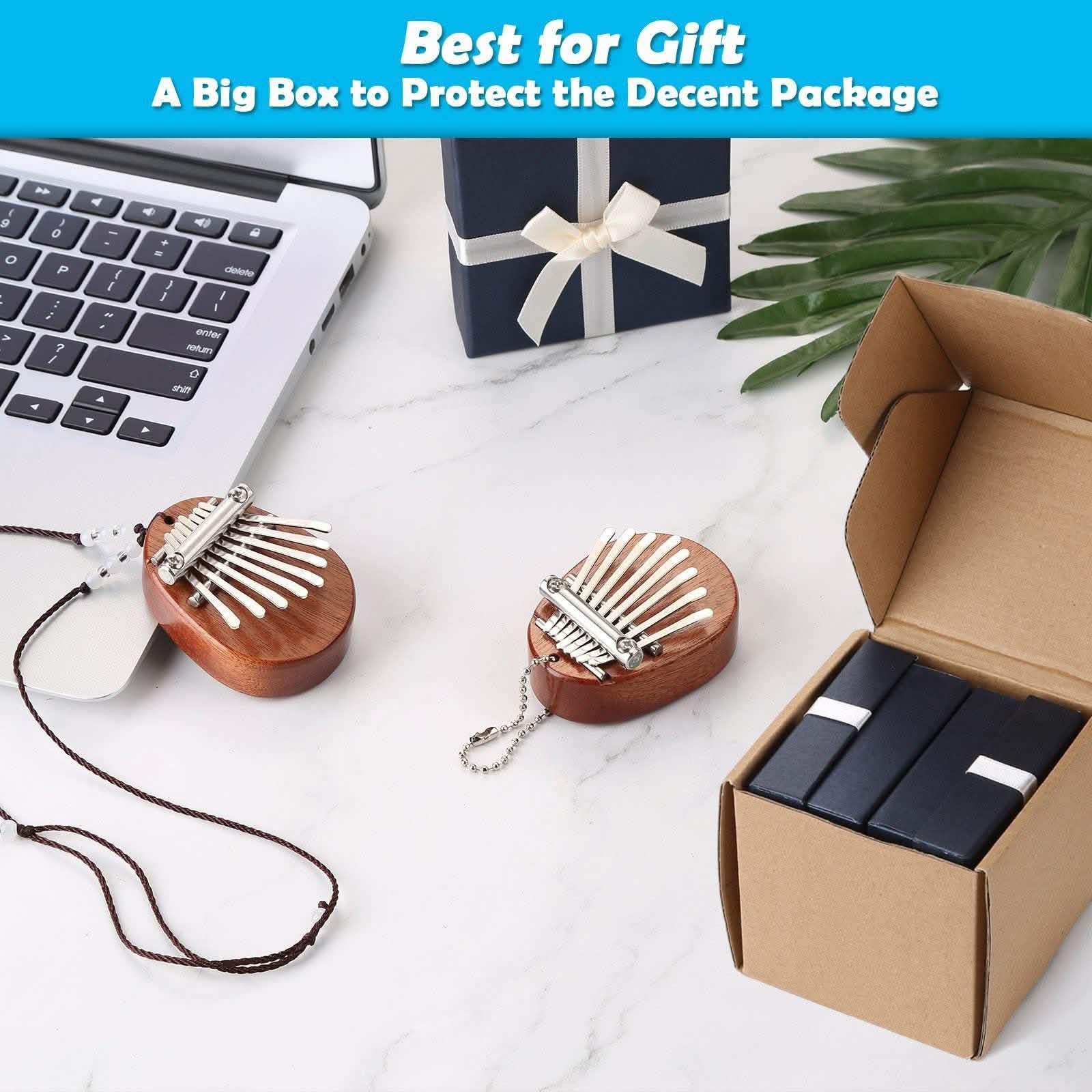 2-Piece: Acrylic Kalimba Mahogany Finger Thumb Piano DailySale