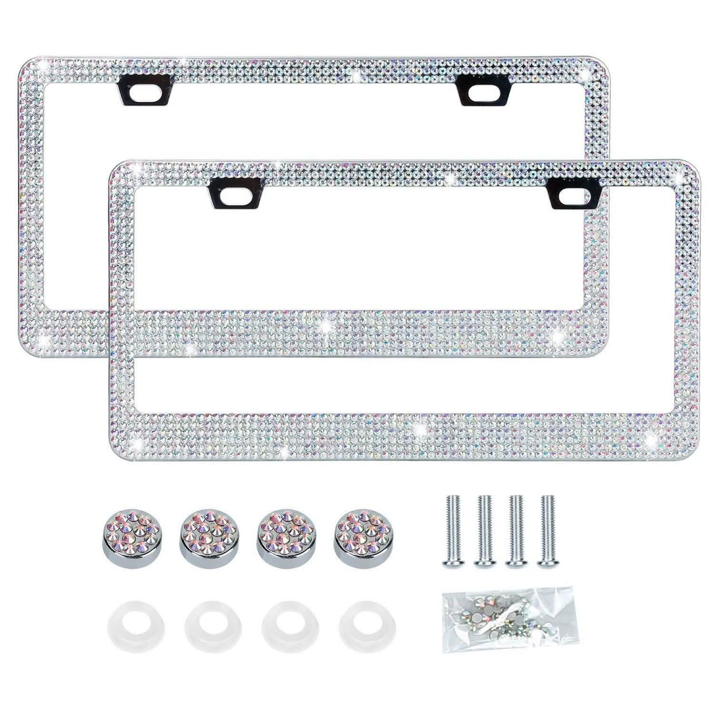 2-Piece: Bling License Plate Frames DailySale