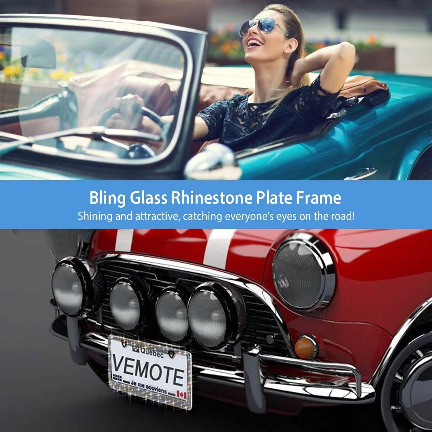2-Piece: Bling License Plate Frames DailySale