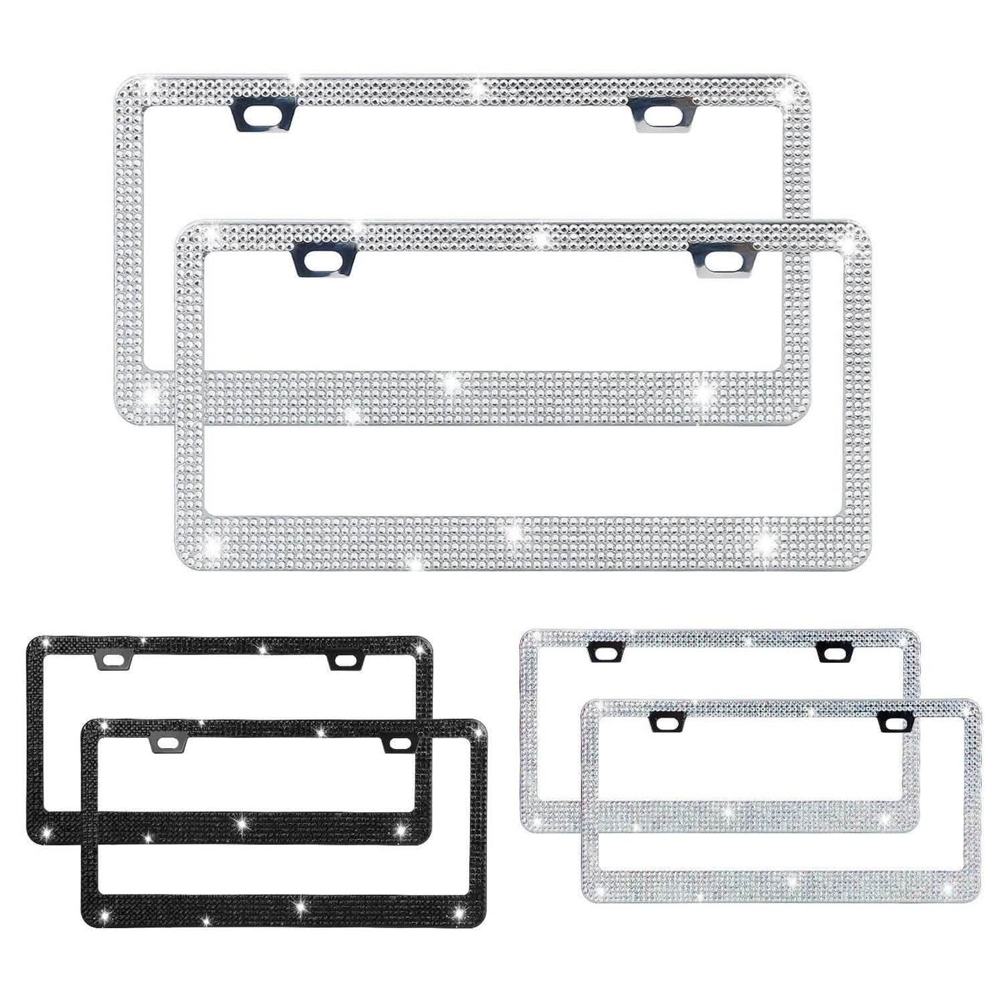 2-Piece: Bling License Plate Frames DailySale