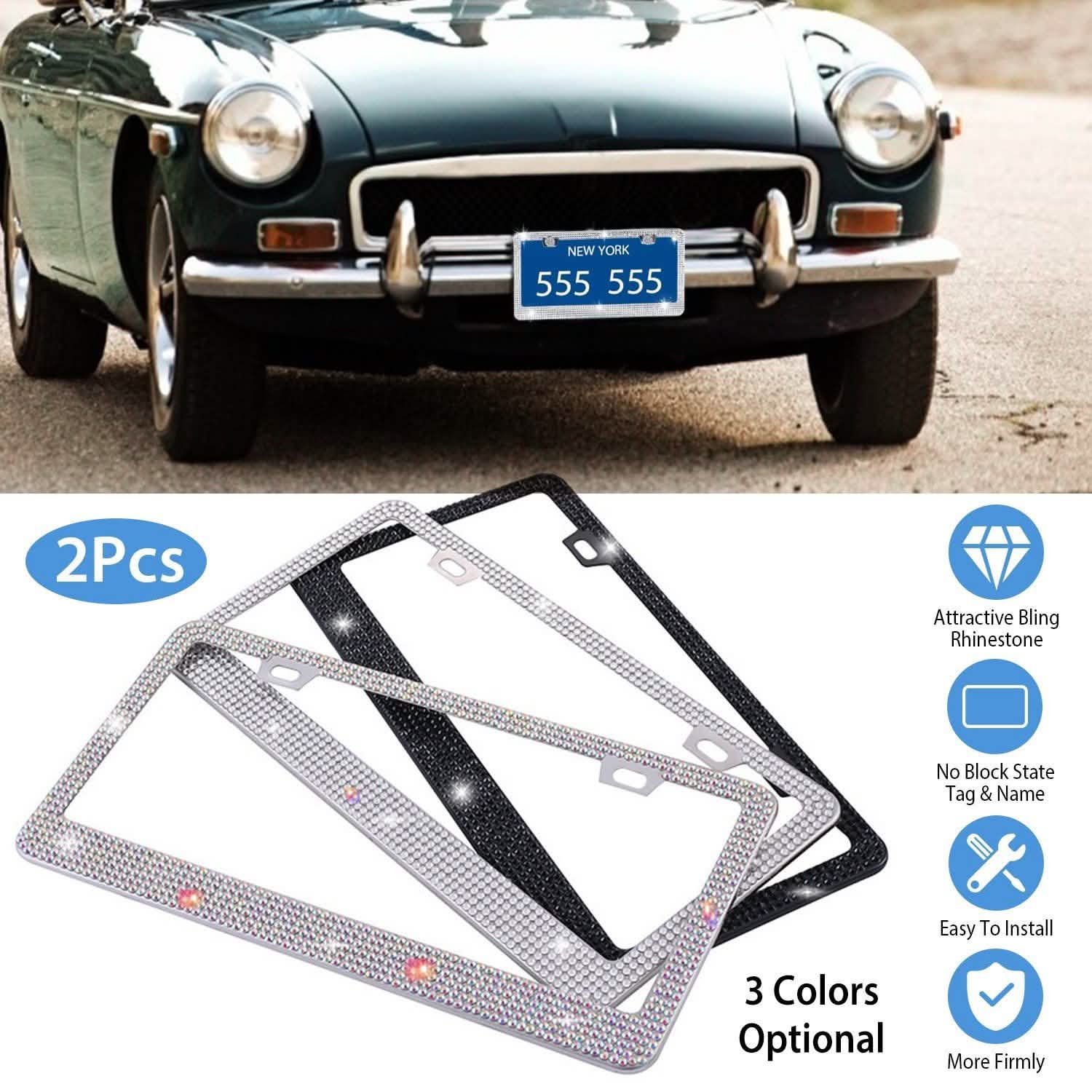 2-Piece: Bling License Plate Frames DailySale
