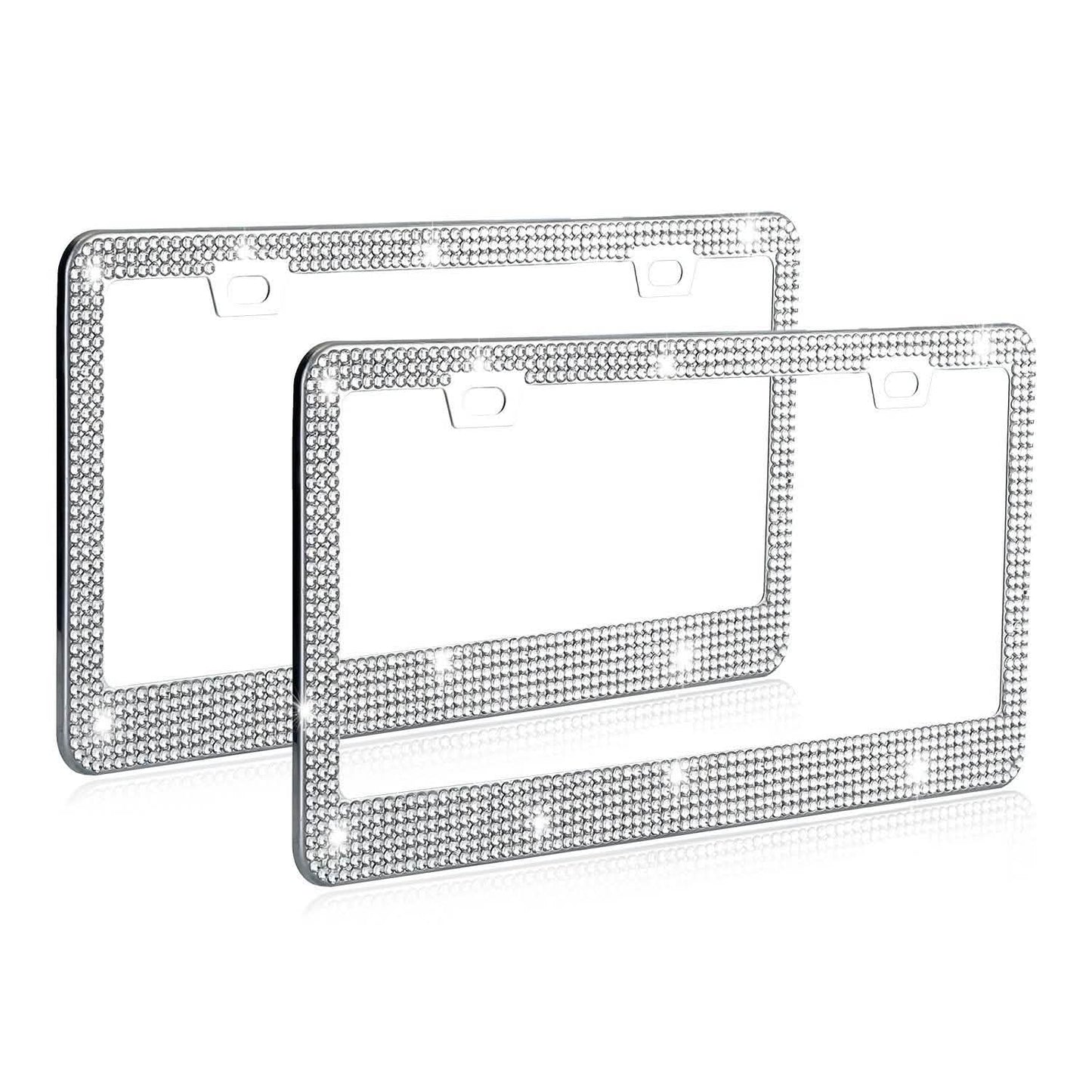 2-Piece: Bling License Plate Frames DailySale