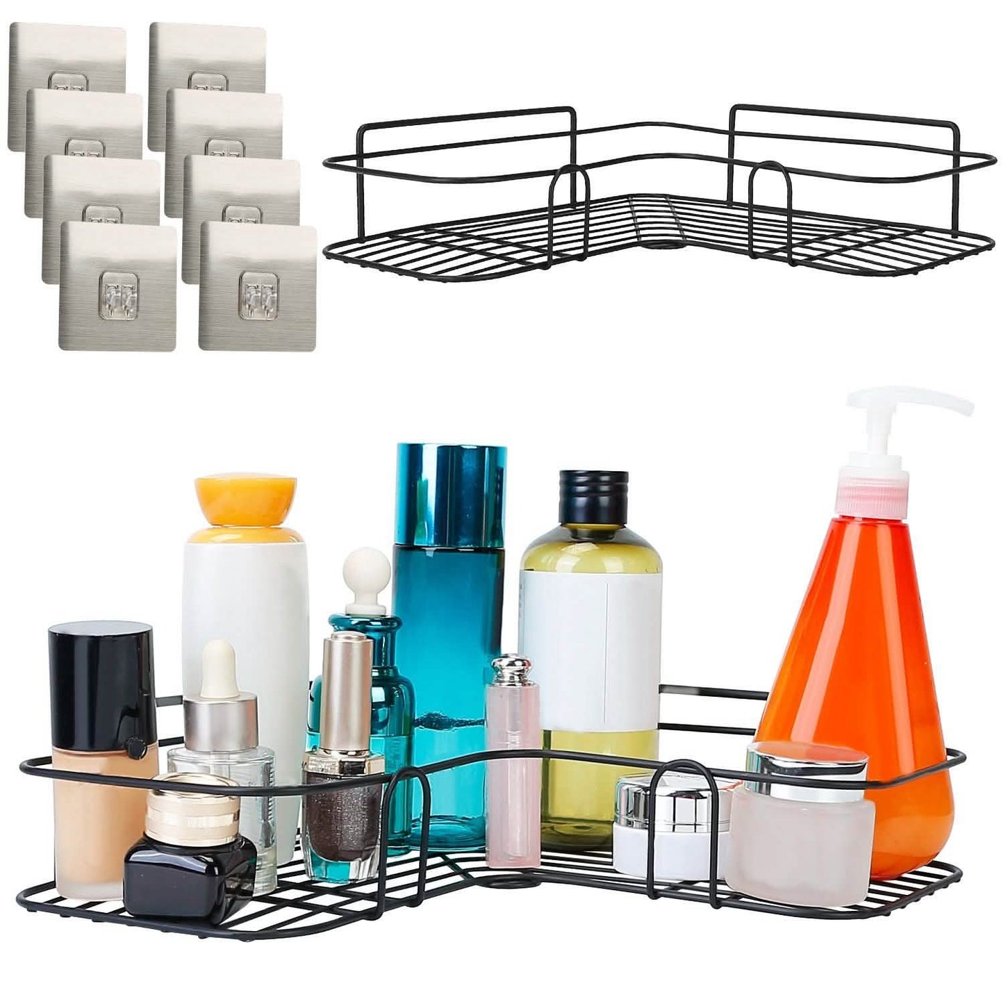 2-Piece: Corner Shower Caddy Shelves DailySale