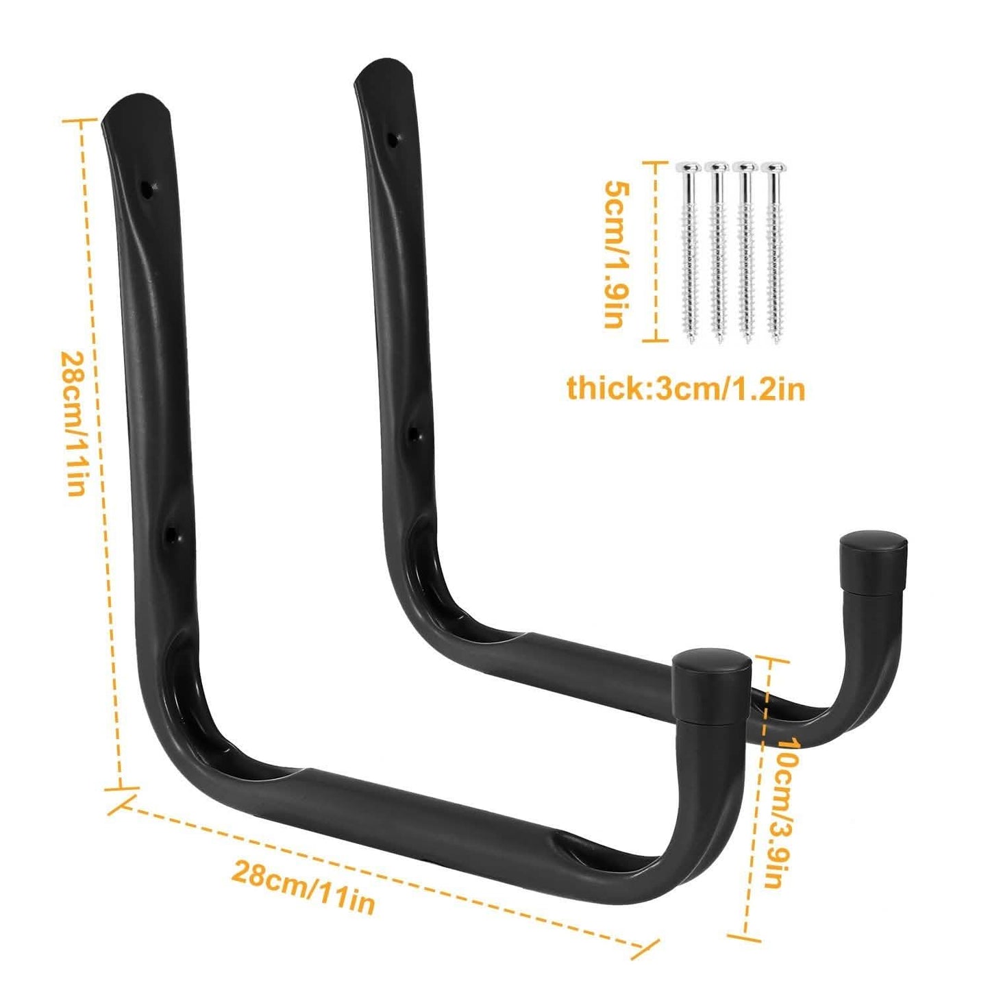2-Piece: Heavy Duty Garage Storage Hooks Hanger DailySale