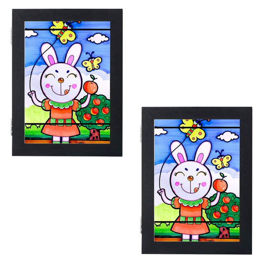 2-Piece: Kids Art Frame Front Opening Wooden Picture Frame DailySale