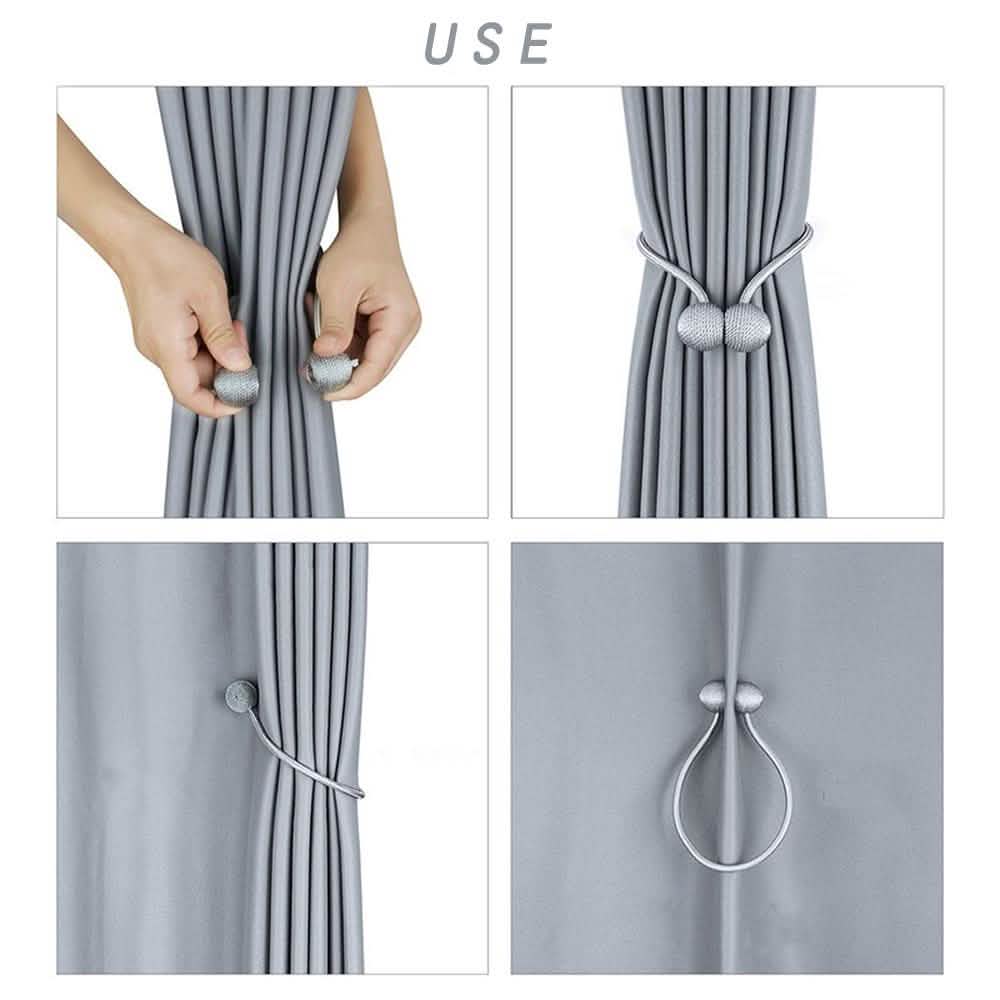 2-Piece: Magnet Curtains Bandages Buckle DailySale