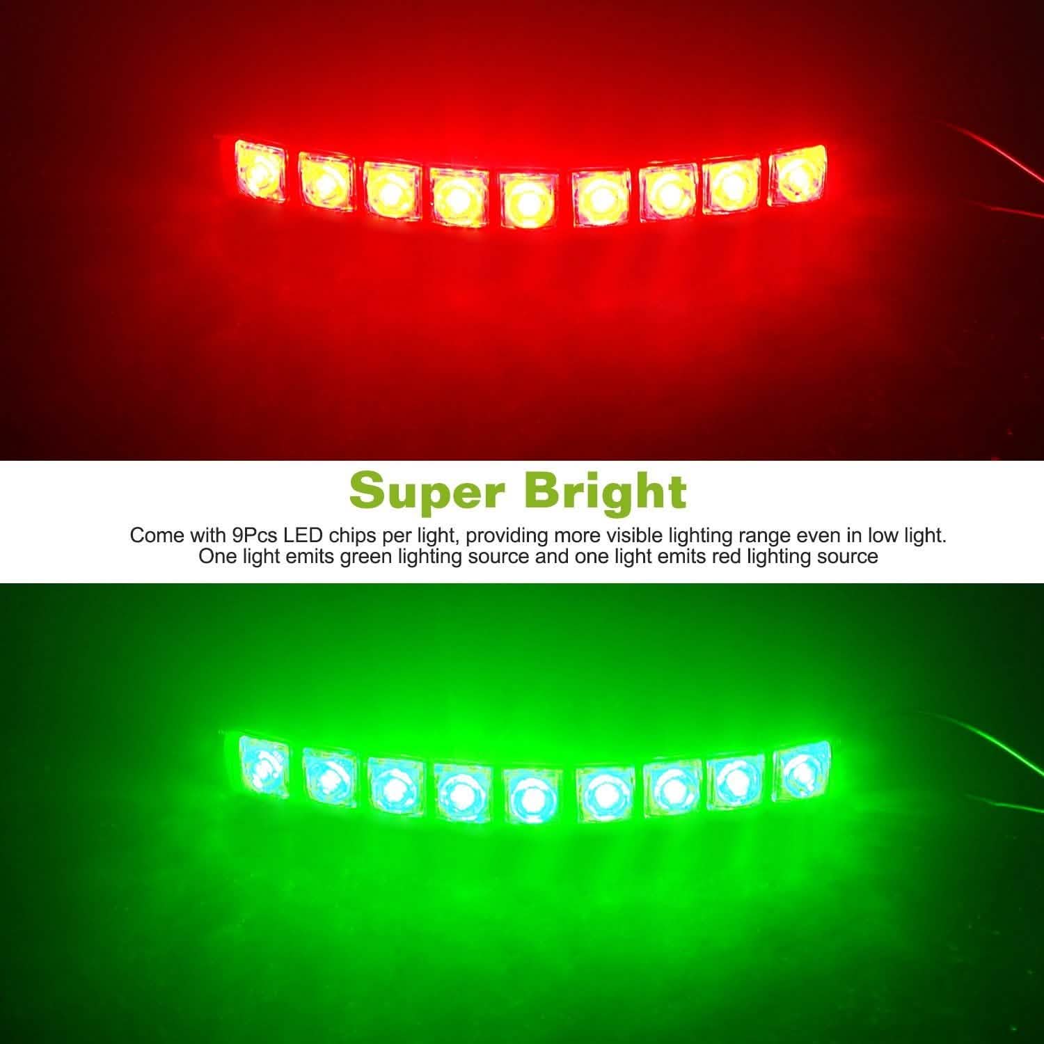 2-Piece: Navigation Marine Boat Strip 9 LED Lights DailySale