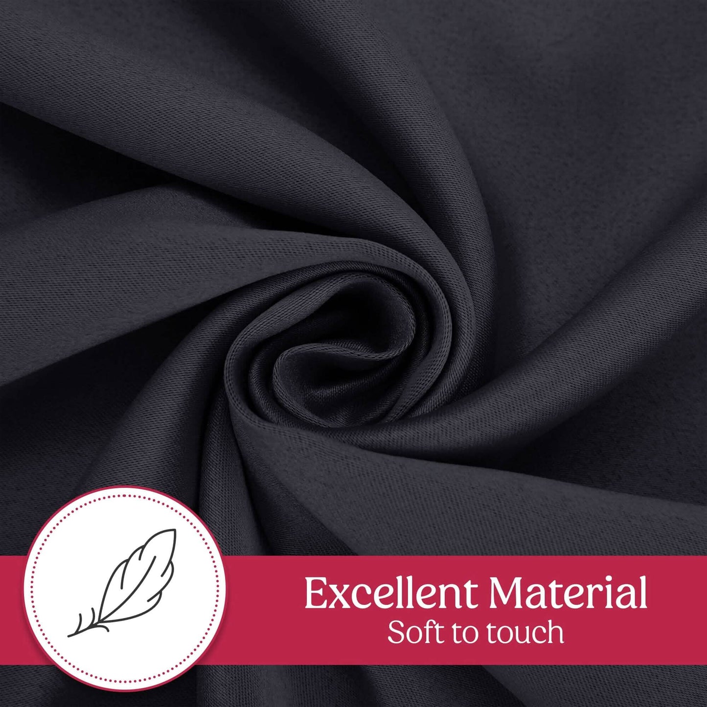 2-Piece Set: Blackout Curtains Double Panel Thermal Insulated Room Darkening Curtain Pair Grommet Top Design DailySale