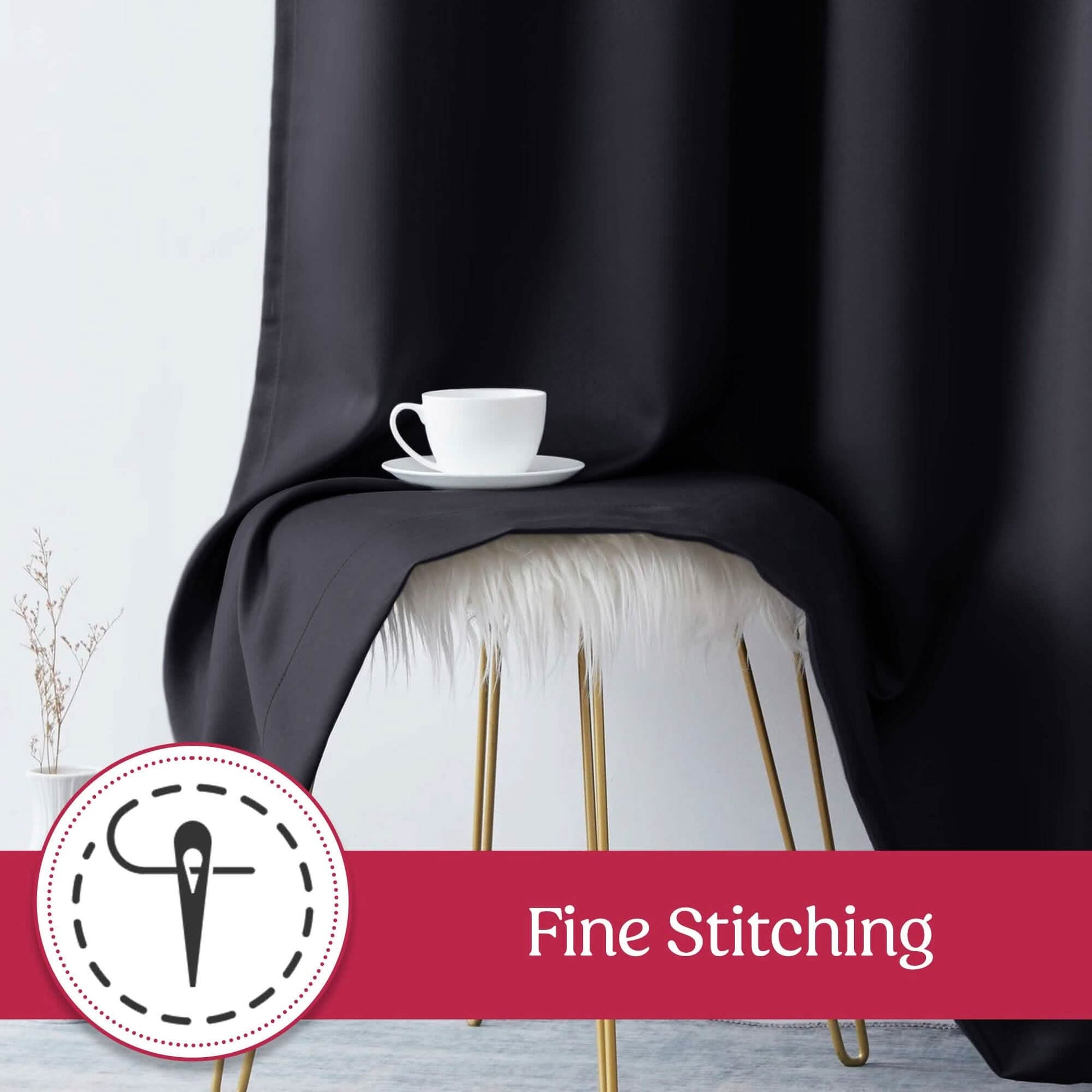2-Piece Set: Blackout Curtains Double Panel Thermal Insulated Room Darkening Curtain Pair Grommet Top Design DailySale