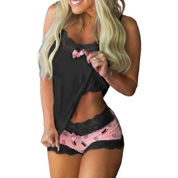 2-Piece Set: Cami + Shorts Set For Women Nightwear DailySale