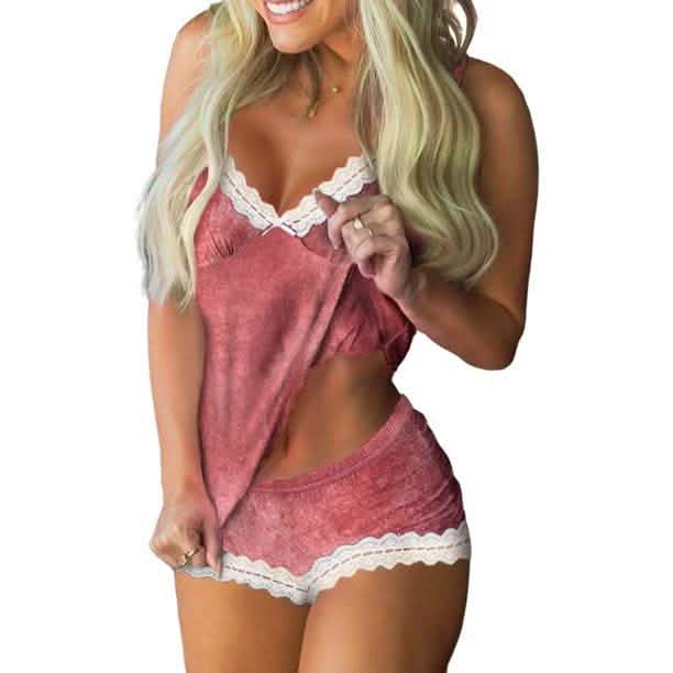 2-Piece Set: Cami + Shorts Set For Women Nightwear DailySale