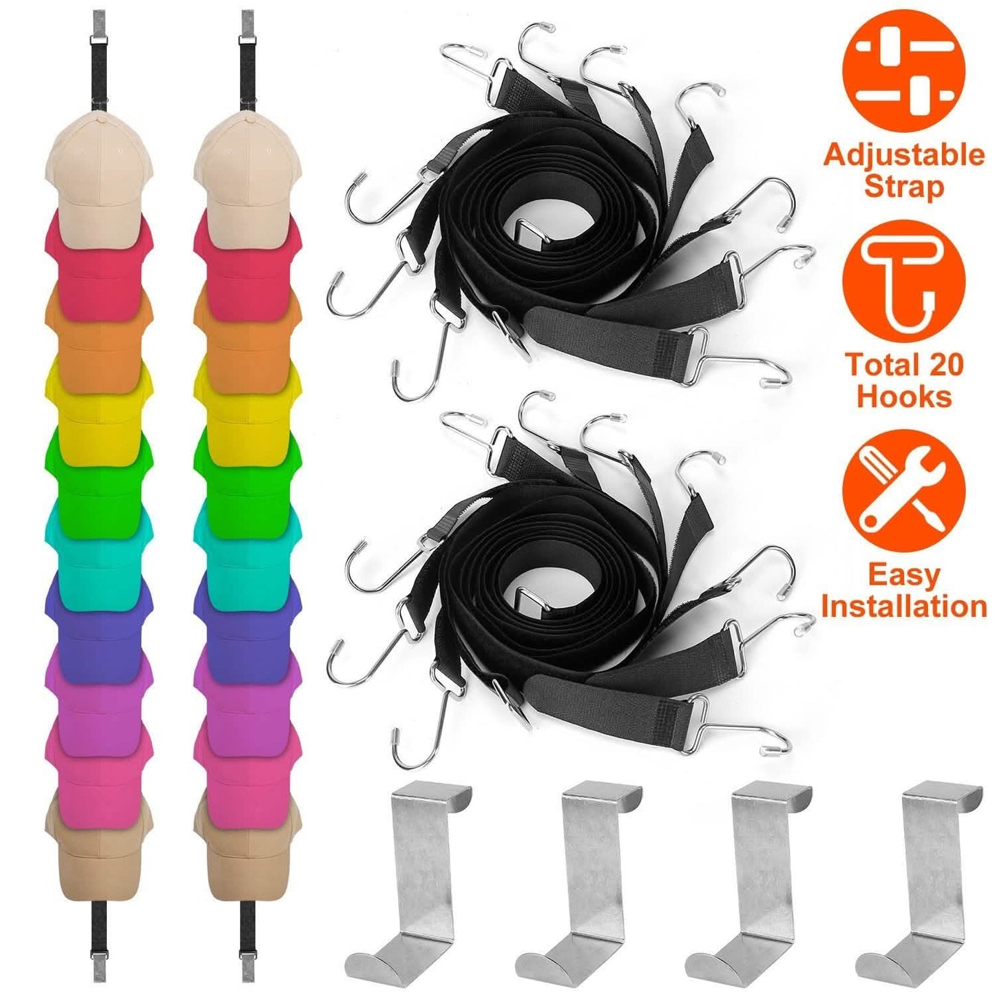 2-Piece Set: Cap Rack Holder Over the Door DailySale