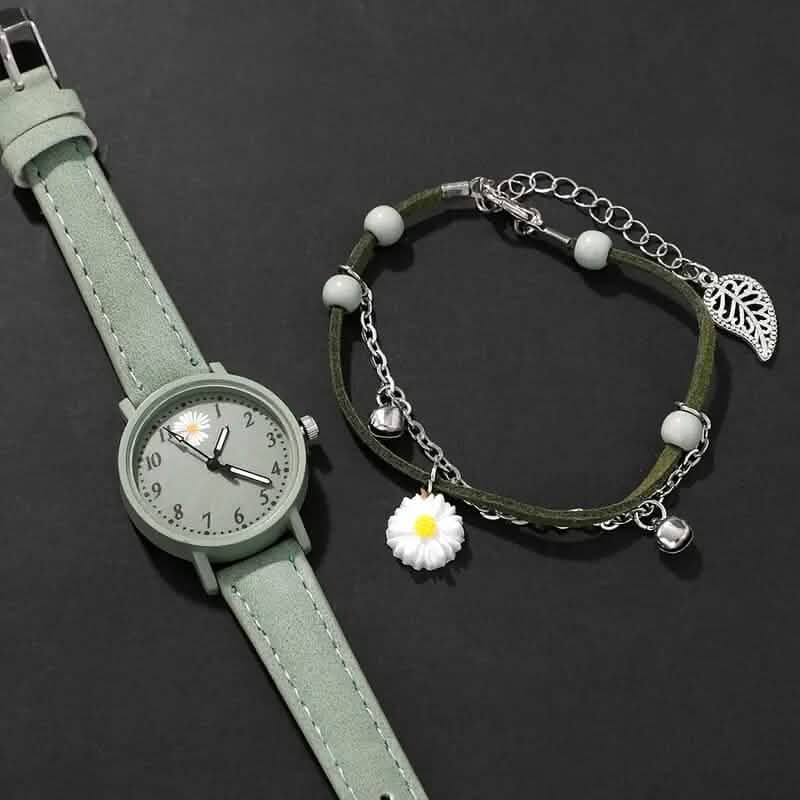 2-Piece Set: Elegant Style Women's Quartz Watch and Bracelet DailySale