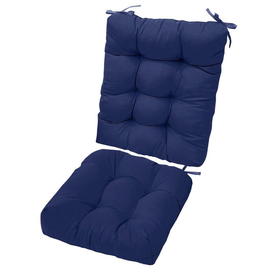 2-Piece Set: Rocking Chair Cushion with Non-Slip Ties Polyester Fiber Filling DailySale