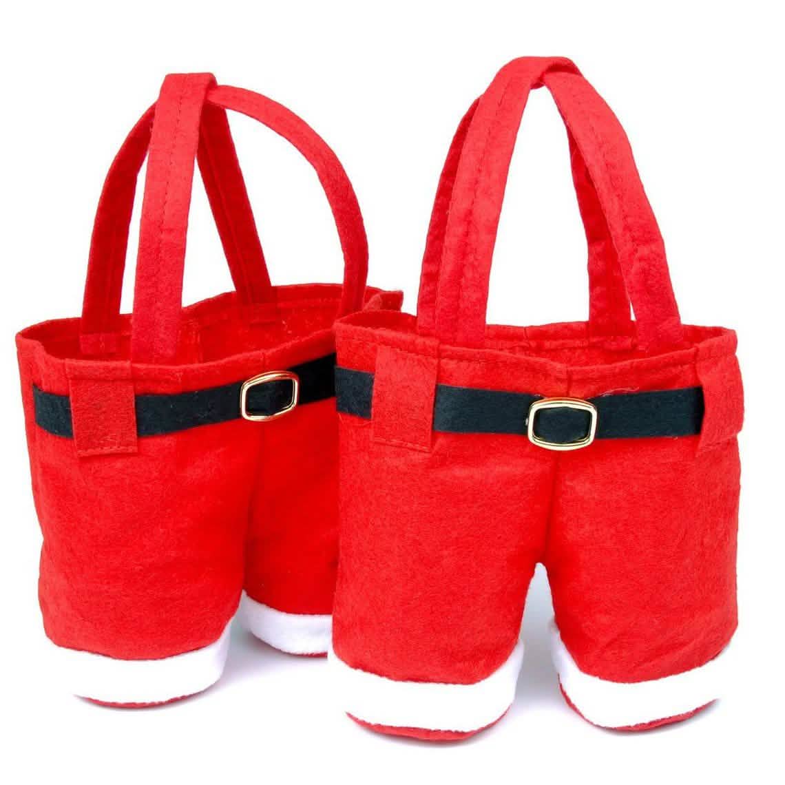 2-Piece Set: Santa Pants Gift Bag DailySale