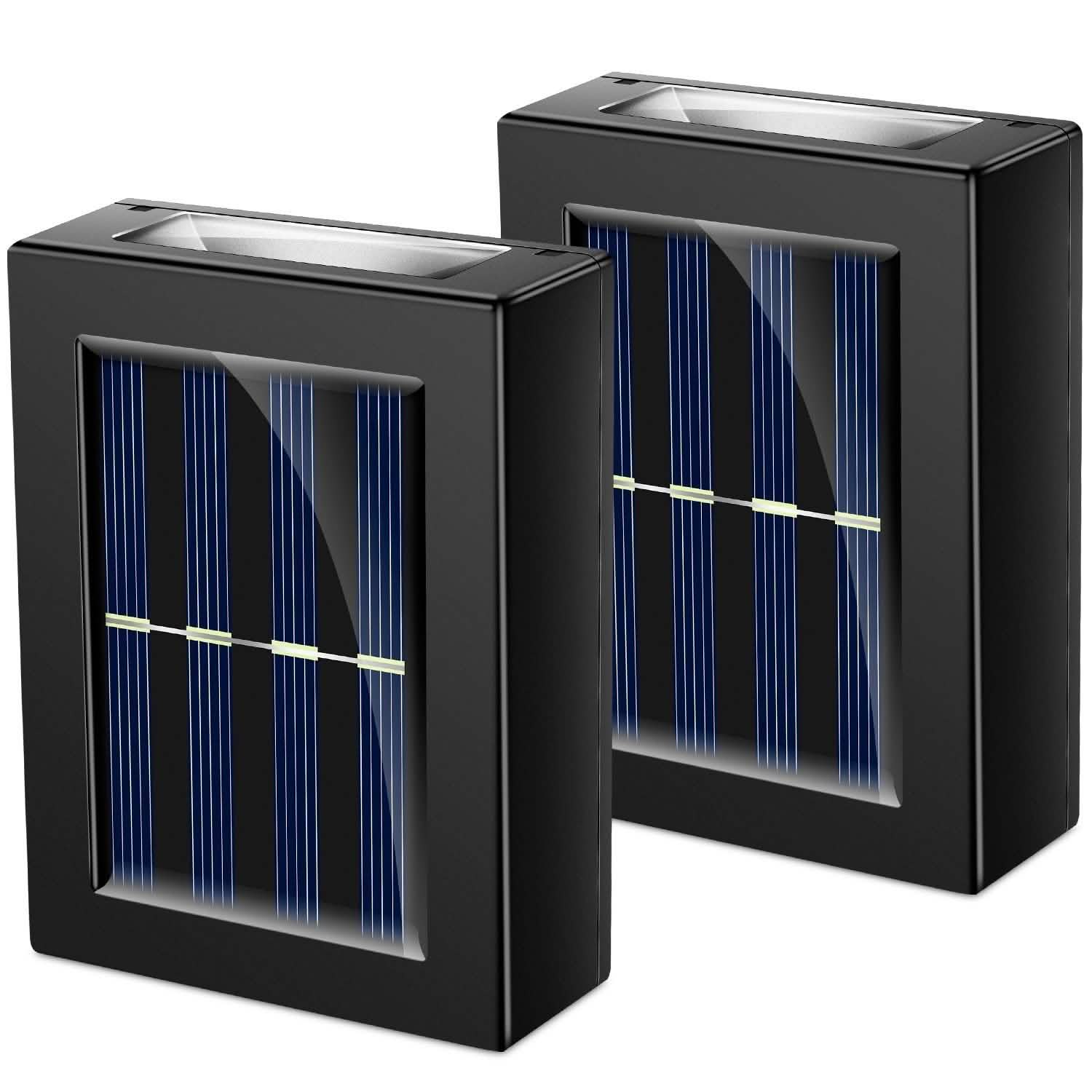 2-Piece: Solar Deck Outdoor Lights DailySale