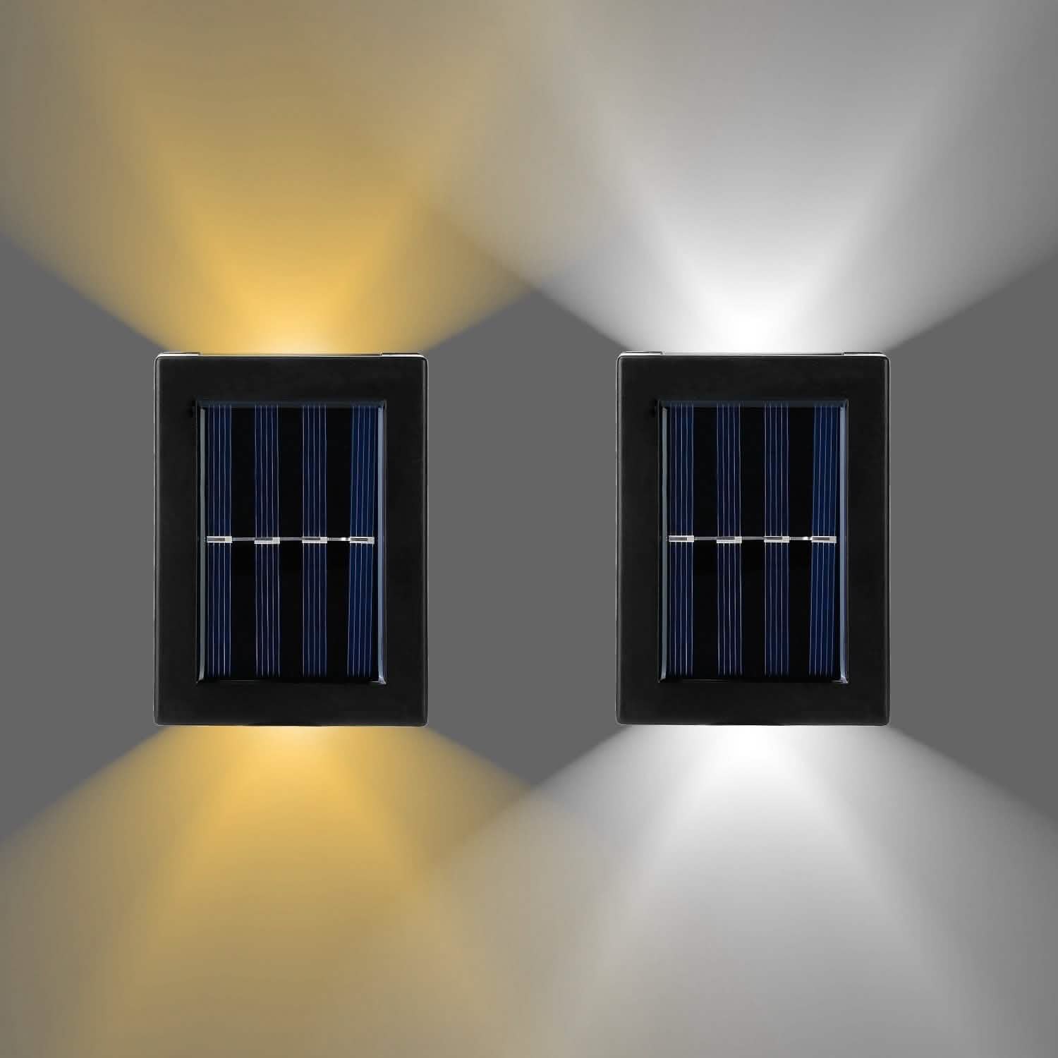 2-Piece: Solar Deck Outdoor Lights DailySale
