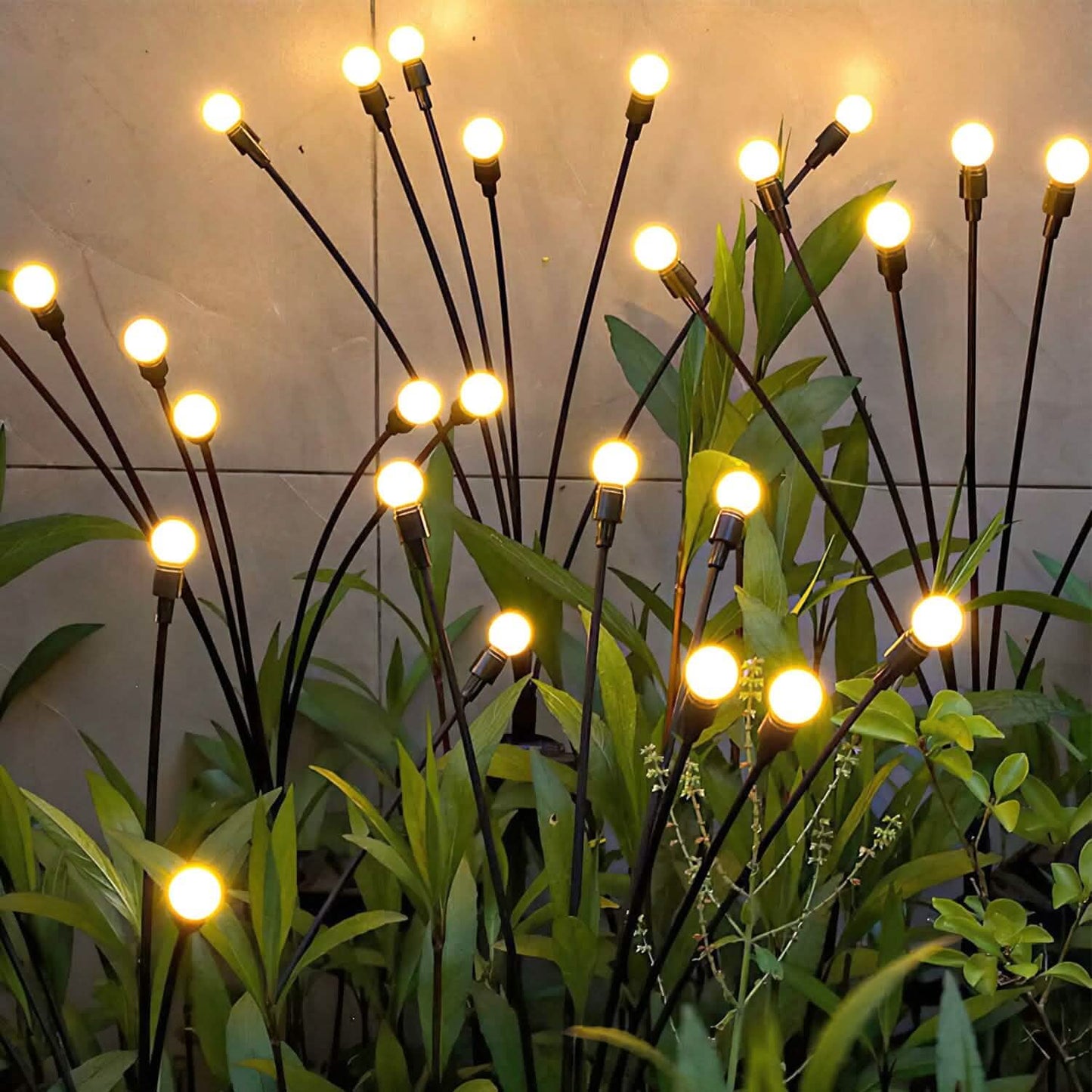 2-Piece: Solar Firefly Lights Swaying Decorative Pathway Lamp DailySale