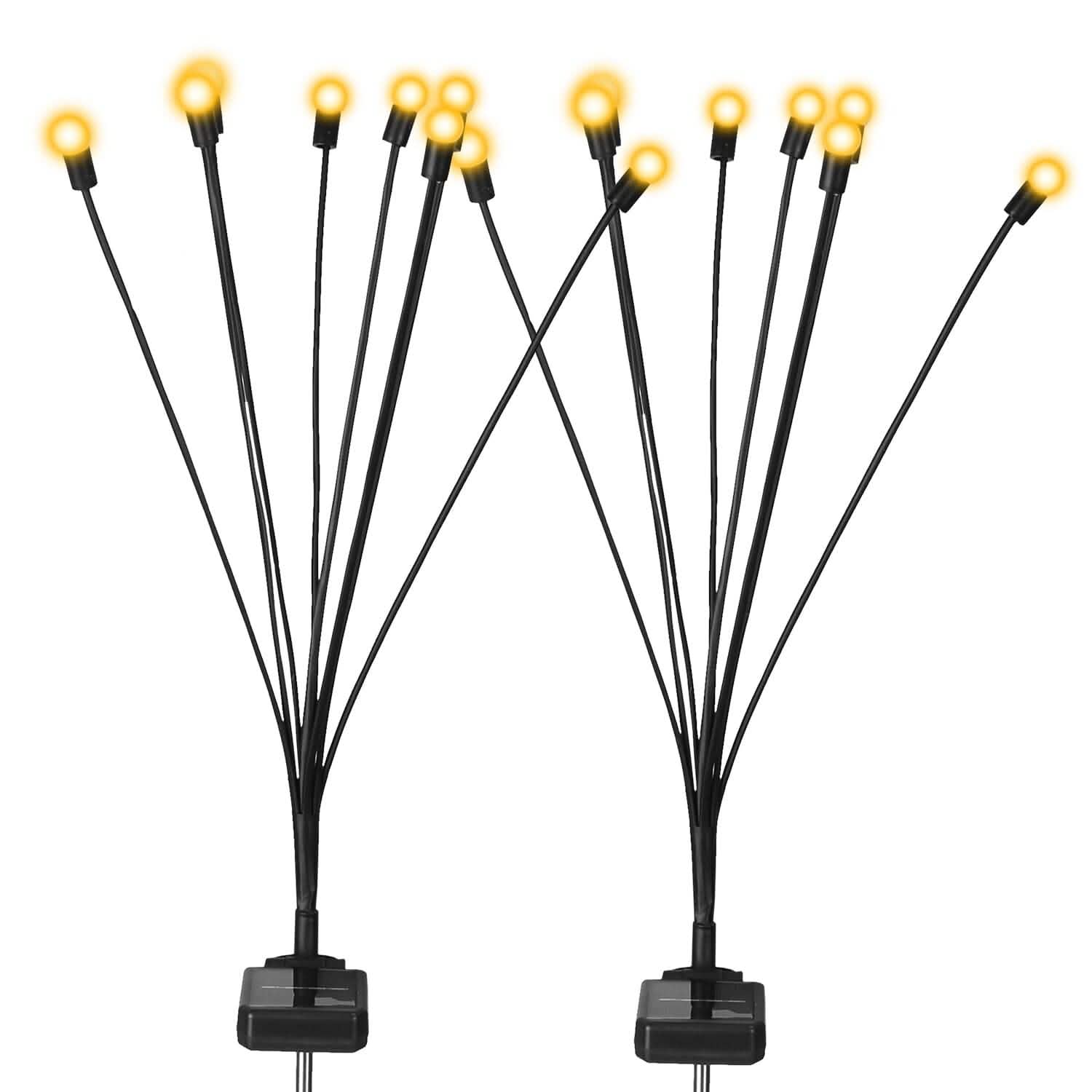2-Piece: Solar Firefly Lights Swaying Decorative Pathway Lamp DailySale