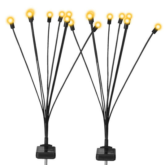 2-Piece: Solar Firefly Lights Swaying Decorative Pathway Lamp DailySale