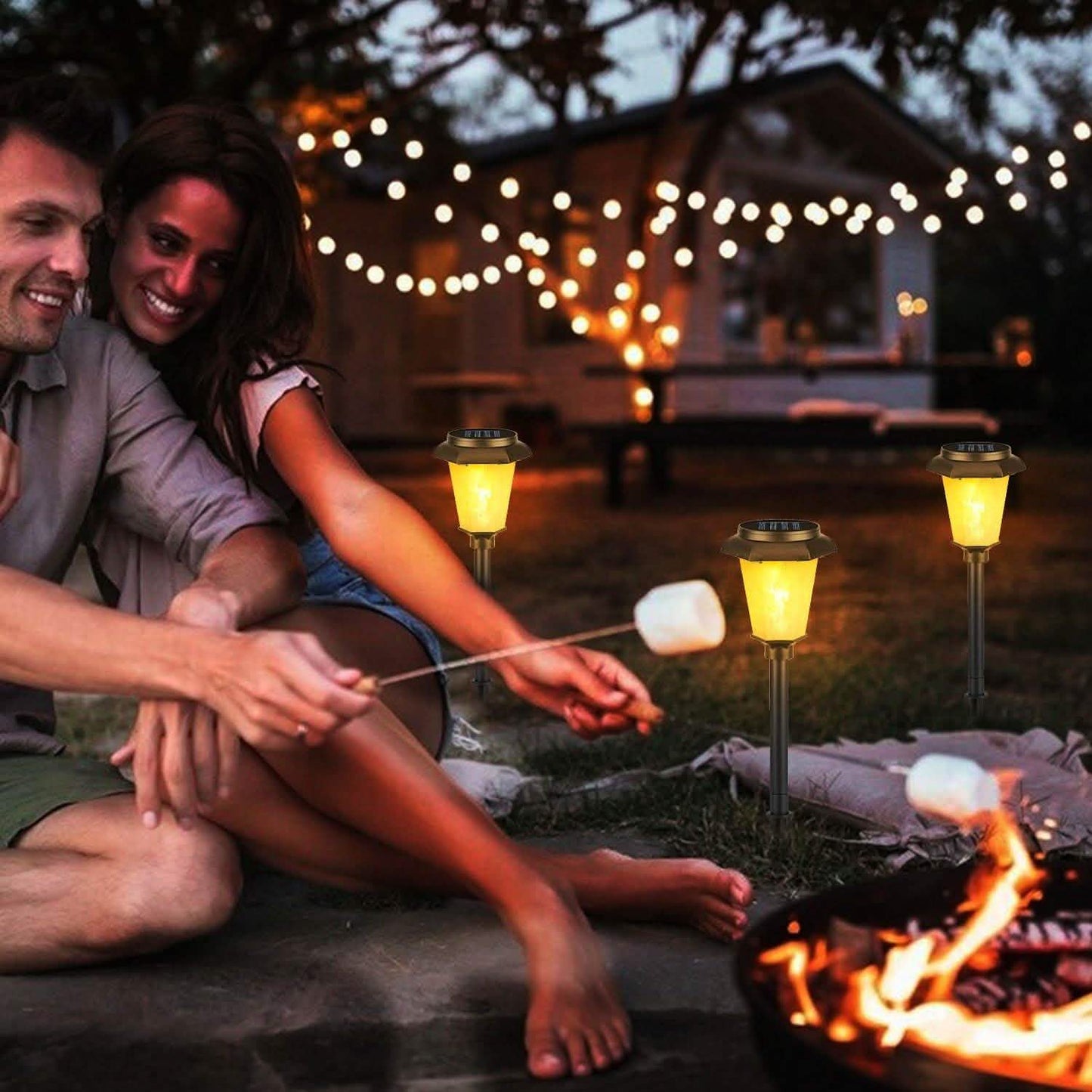 2-Piece: Solar Flame Torch Light DailySale
