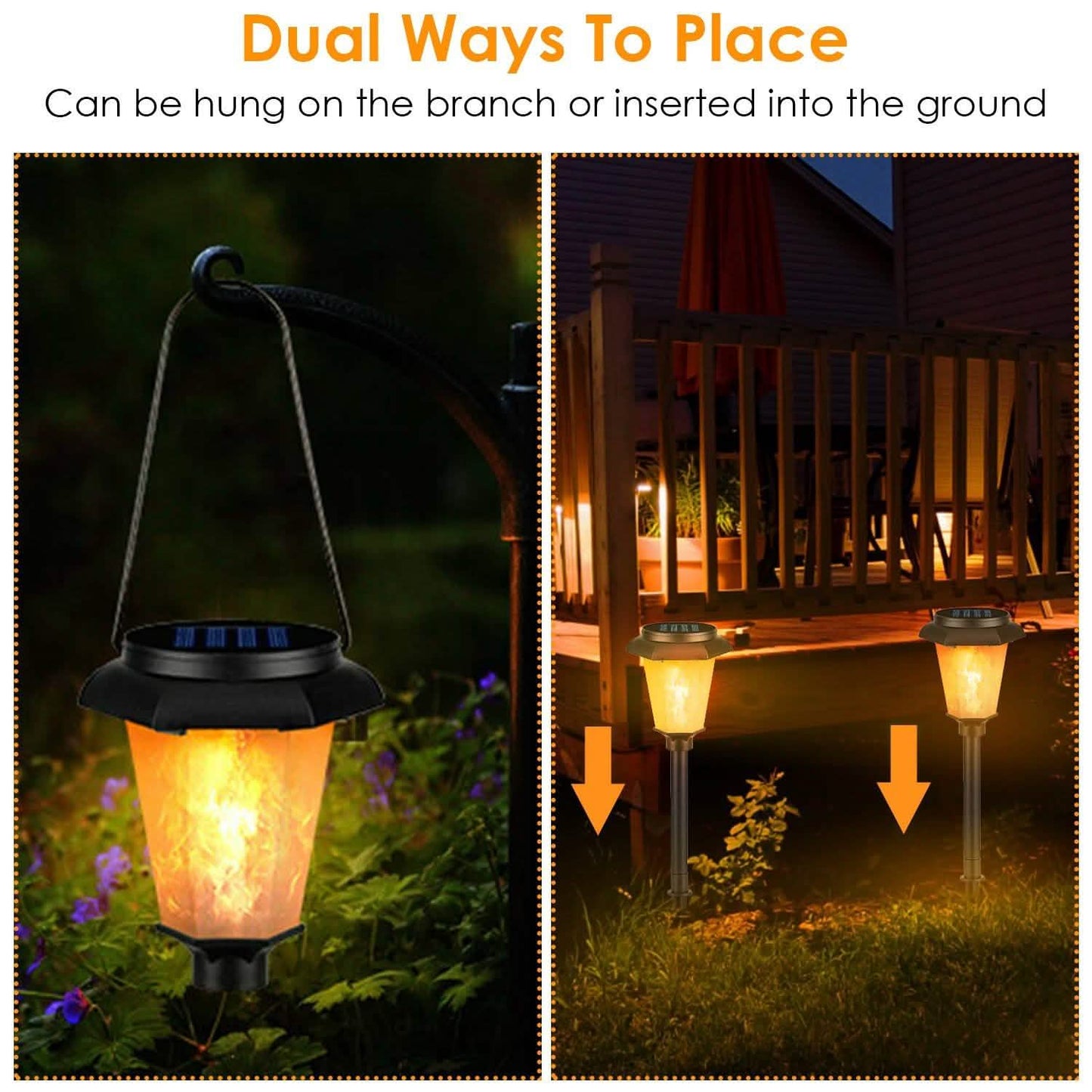 2-Piece: Solar Flame Torch Light DailySale