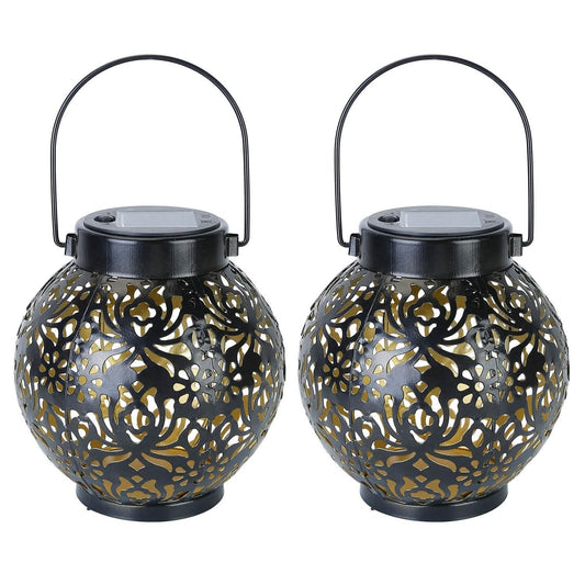 2-Piece: Solar Powered Hanging Lights DailySale