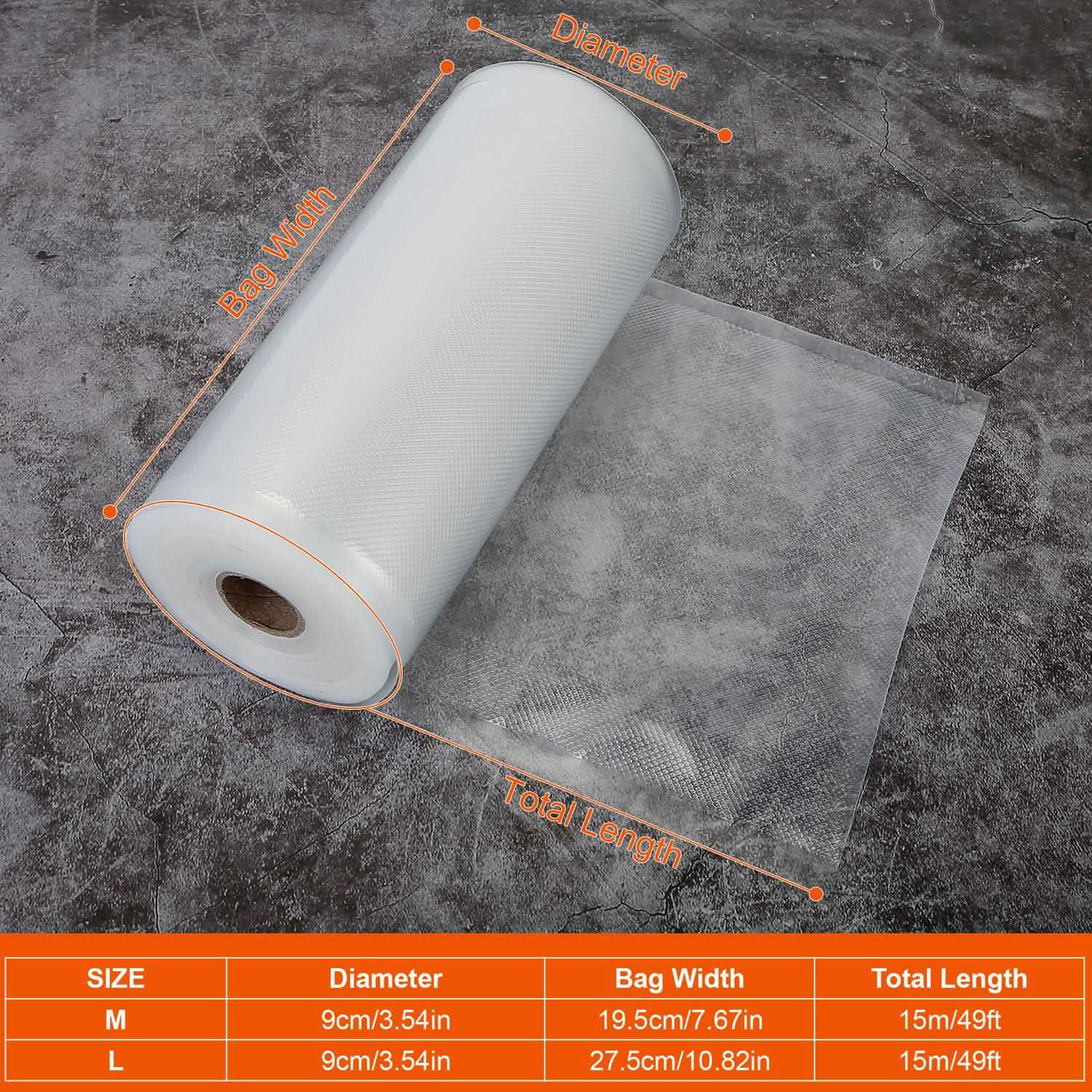 2-Piece: Vacuum Sealer Bag Rolls DailySale