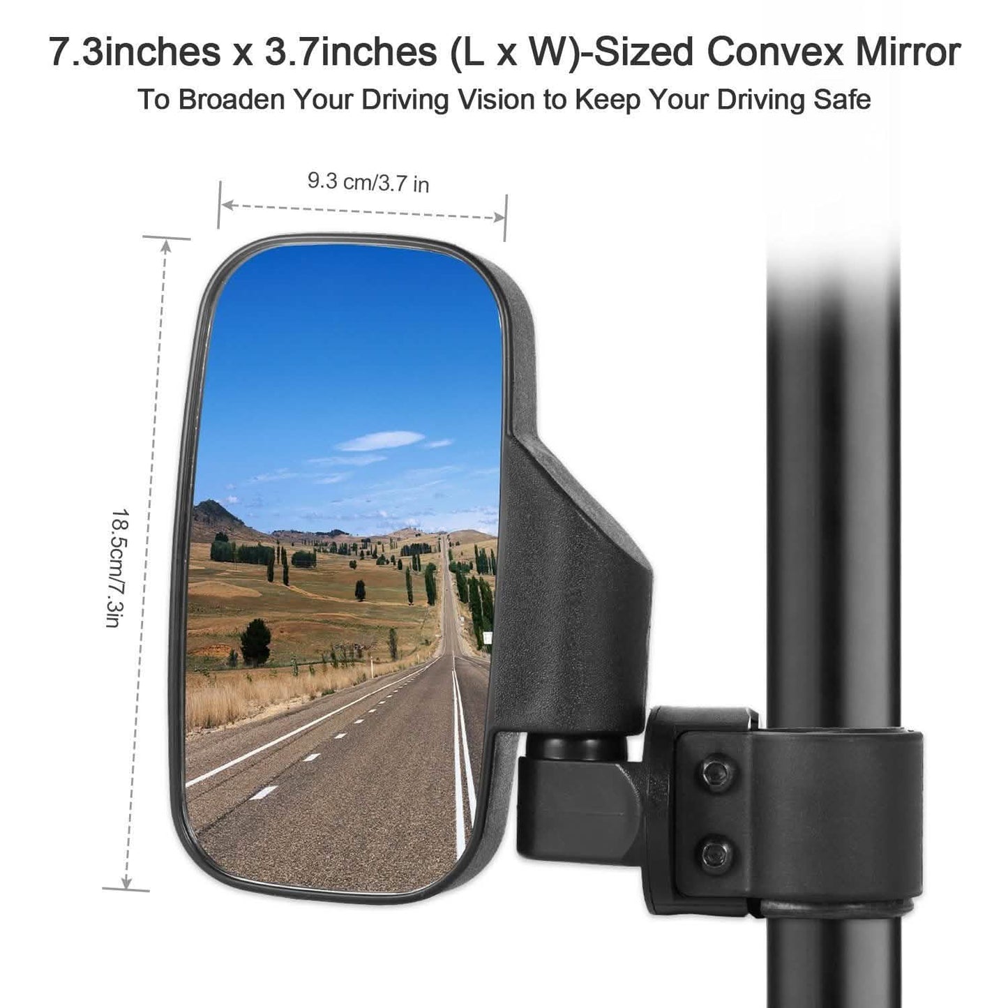 2-Piece: Wide Rear View Mirror DailySale