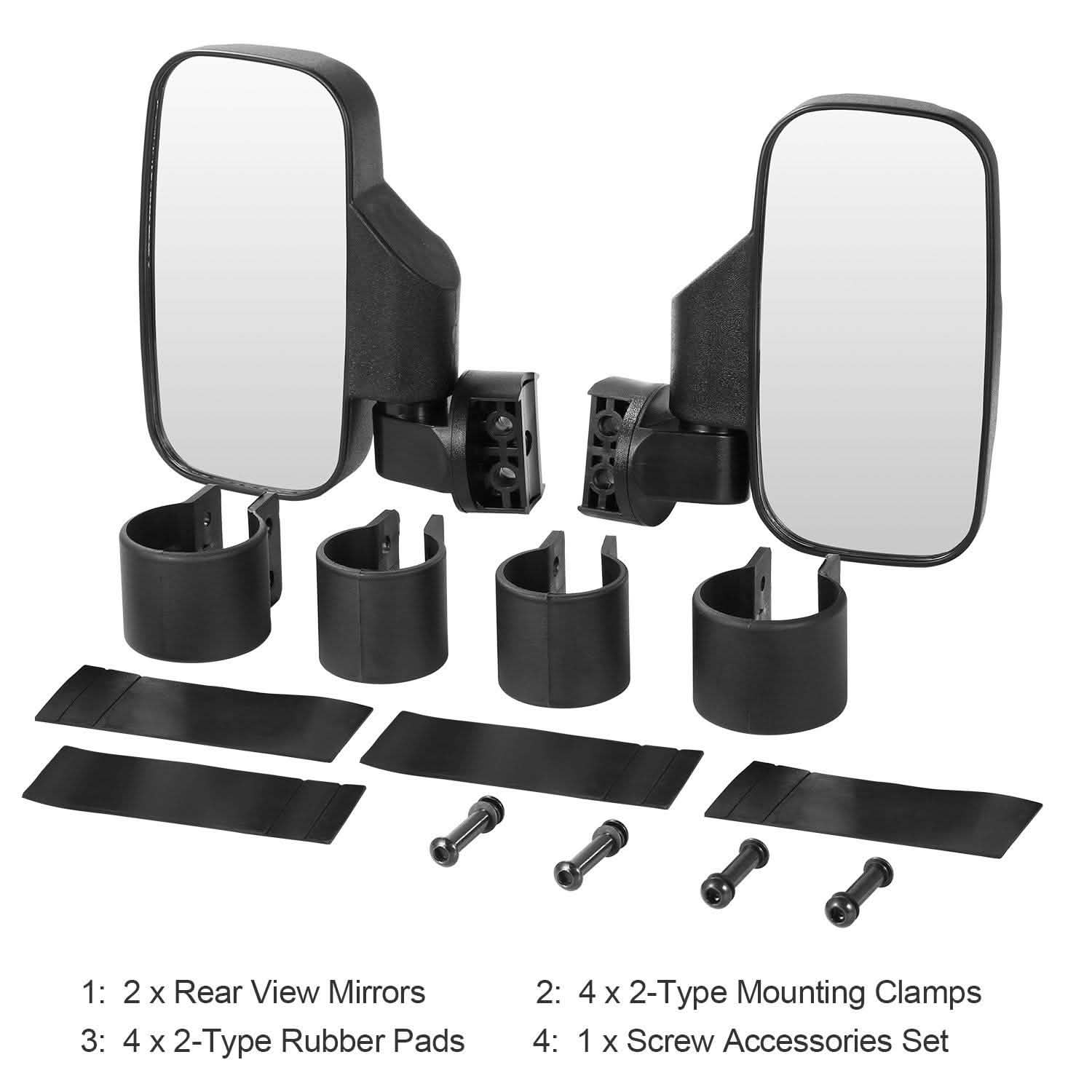 2-Piece: Wide Rear View Mirror DailySale