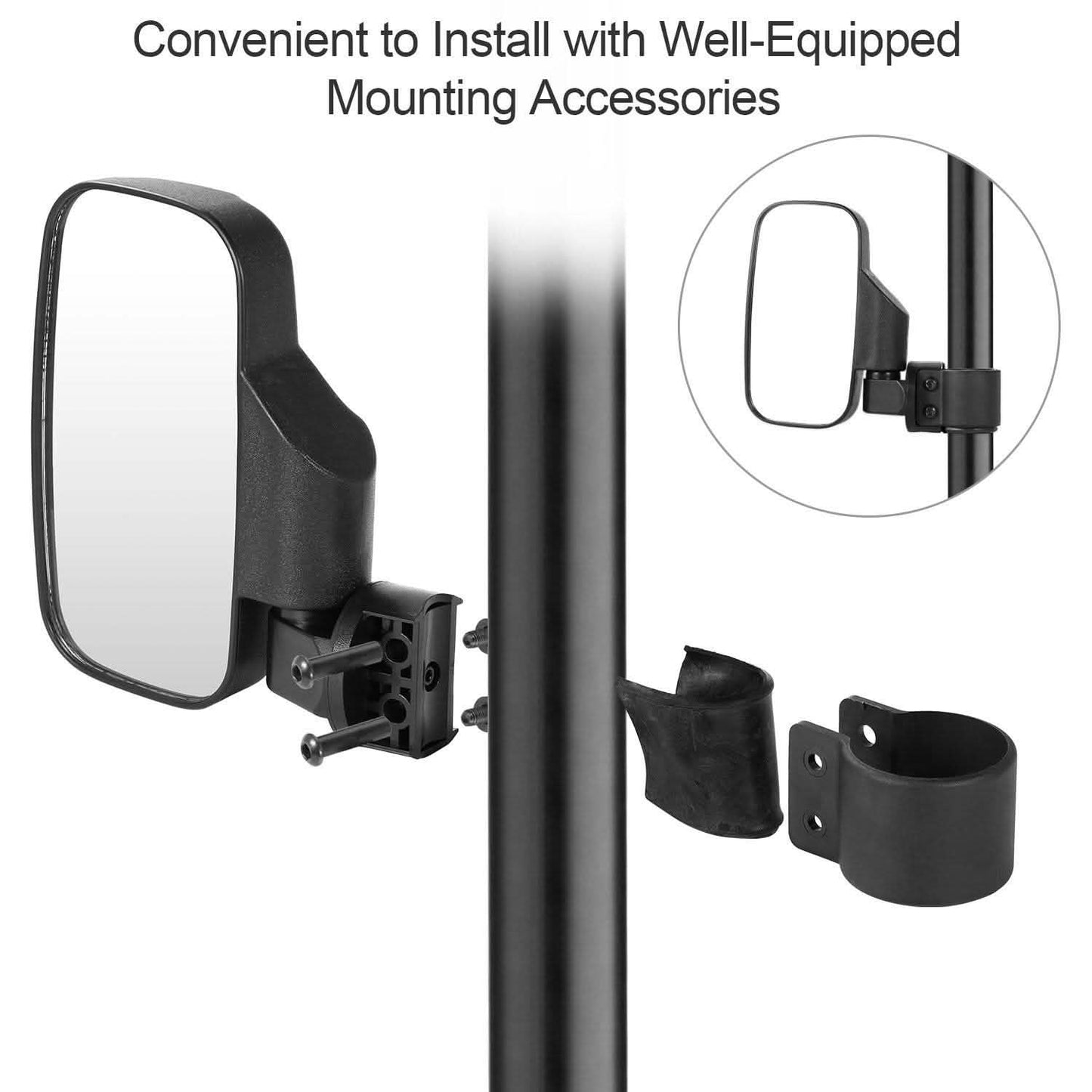 2-Piece: Wide Rear View Mirror DailySale