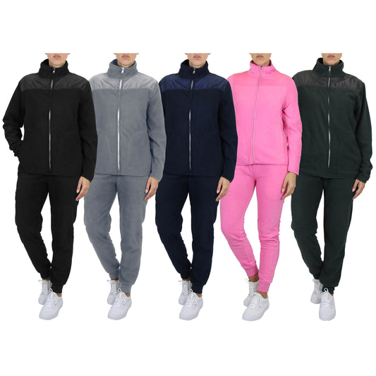 2-Piece: Women's Fashion Sweater and Jogger Polar Fleece Matching Set DailySale