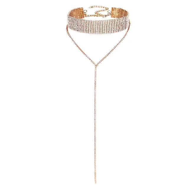 2-Piece: Women's Synthetic Diamond Y Necklace DailySale